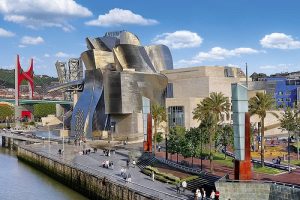 The Guggenheim Museum Bilbao in The Basque Country Spain